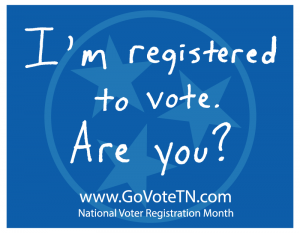 I'm registered to vote. Are you?